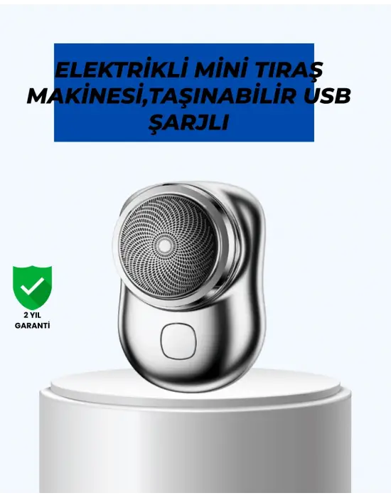 Mikro Titreşim Motorlu, Düşük Sesli, Usb Girişli Tıraş Makinesi