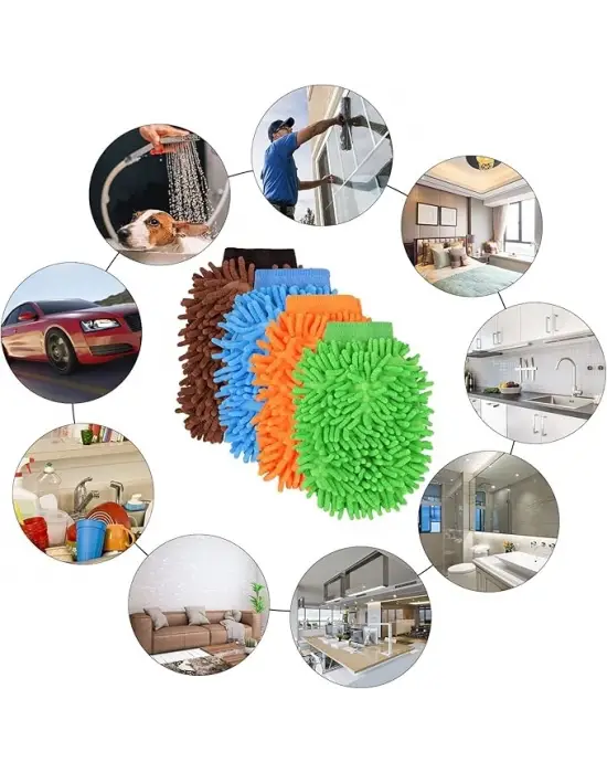 Mikrofiber Araç Yıkama Eldiveni