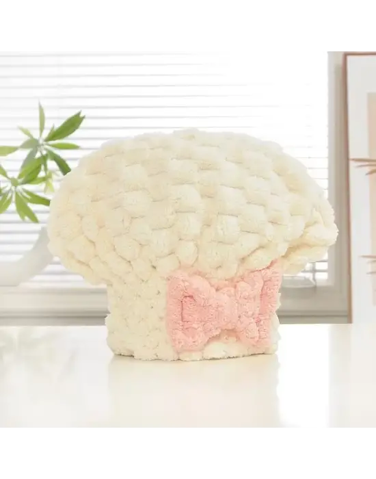 Mikrofiber Örgü Saç Kurutma Bone Havlu