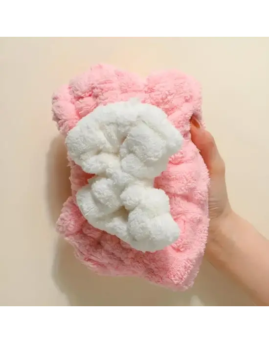 Mikrofiber Örgü Saç Kurutma Bone Havlu