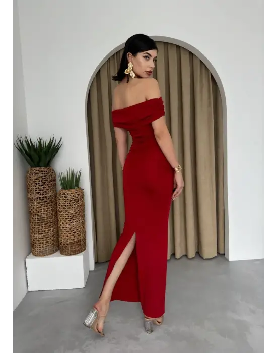 Milan Madonna Yaka Kalem Elbise