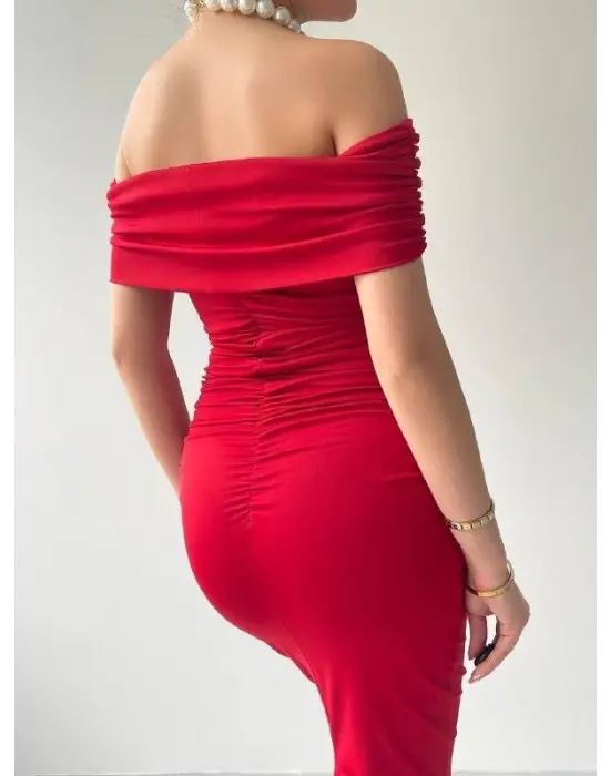 Milan Madonna Yaka Kalem Elbise