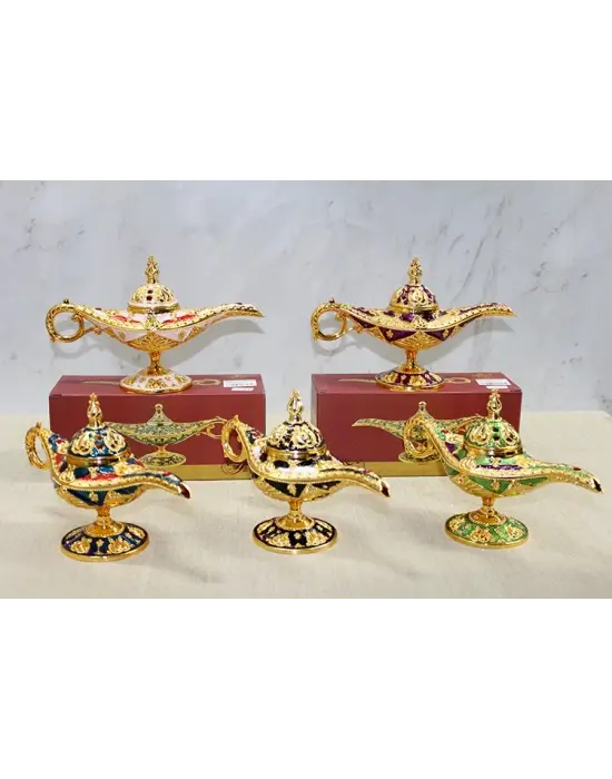 Mineli Metal Alaaddin Lambası Model 5