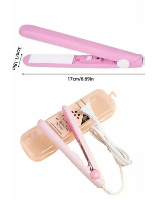 Mini Düzleştirici Seramik Kaplama Seyahat Tipi Elektriklenme Karşıtı