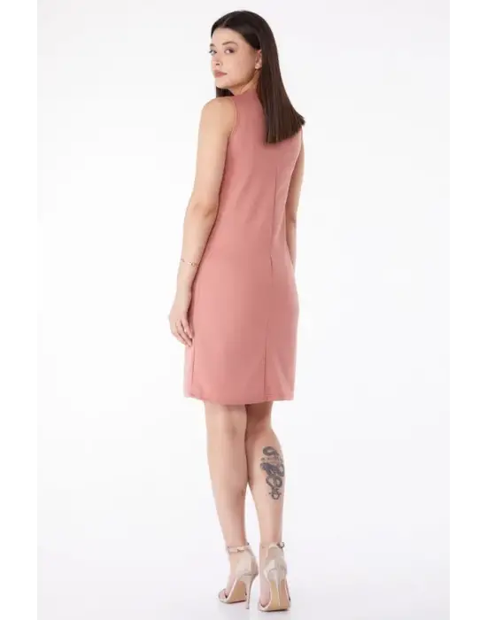 Omarı Şık Kadın Mini Elbise