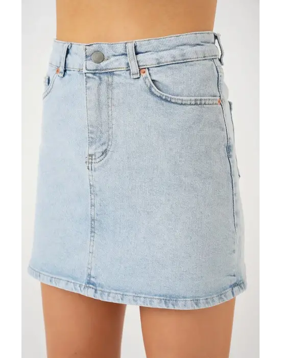 Mini Kot Etek 8049 - Mavi