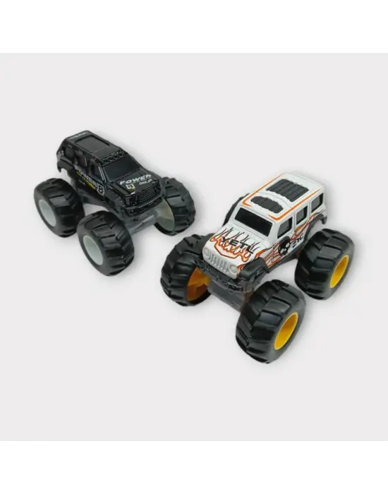 Omarı Off-Road Mini Araç Seti - Siyah Beyaz