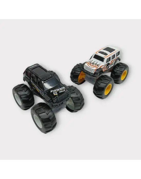 Omarı Off-Road Mini Araç Seti - Siyah Beyaz