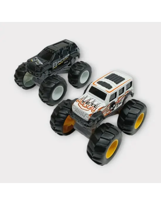 Omarı Off-Road Mini Araç Seti - Siyah Beyaz