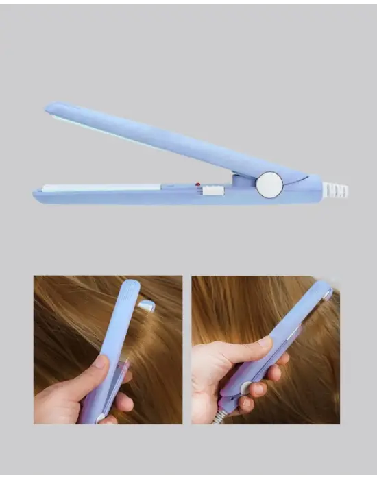 Mini Seramik Saç Düzleştirici – Kompakt Boy, 180°c Hızlı Isınma, Seyahat Tipi