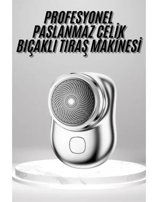 Mini Sıfır Sakal Yanak Tıraş Makinesi Usb Şarjlı Sıfır Sakal Taşınabilir Korumalı