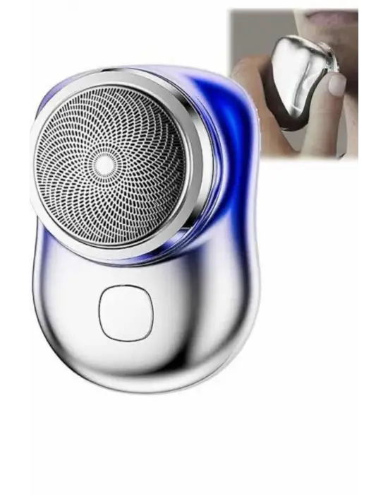 Mini Sıfır Sakal Yanak Tıraş Makinesi Usb Şarjlı Sıfır Sakal Taşınabilir Korumalı