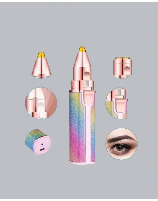 Mini Yüz Ve Kaş Epilatörü – 8000 Rpm Güçlü Motor Ve Paslanmaz Çelik Başlık