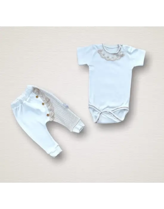 Trend Minik Sincap Nakışlı Zıbın Takımı