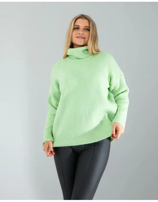 Omarı Rahat ve Şık Balıkçı Yaka Triko Kazak