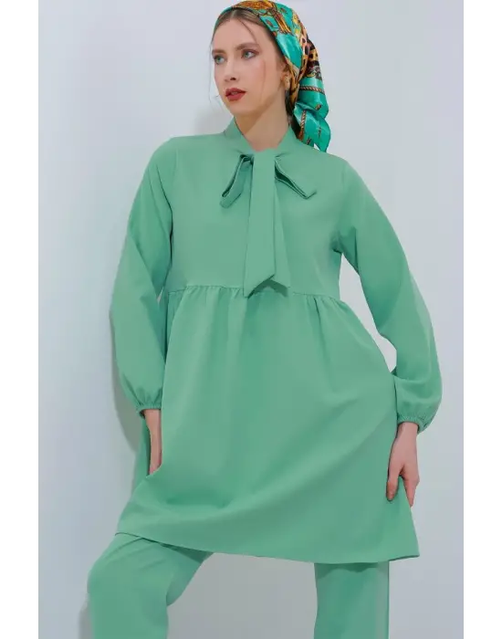 Mint Örme Pantolon Tunik Alt Üst Takım 6654
