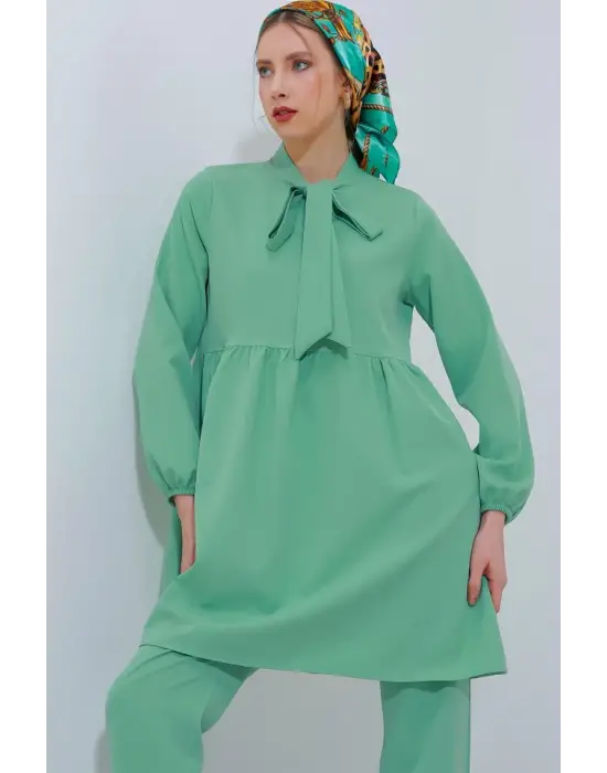Mint Örme Pantolon Tunik Alt Üst Takım 6654