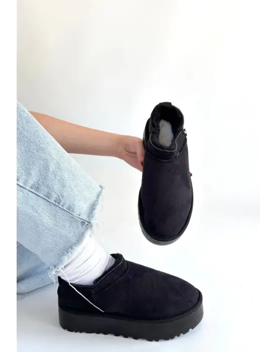 Mitay Siyah Süet Bot