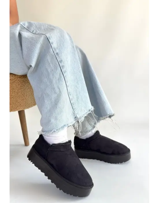 Mitay Siyah Süet Bot