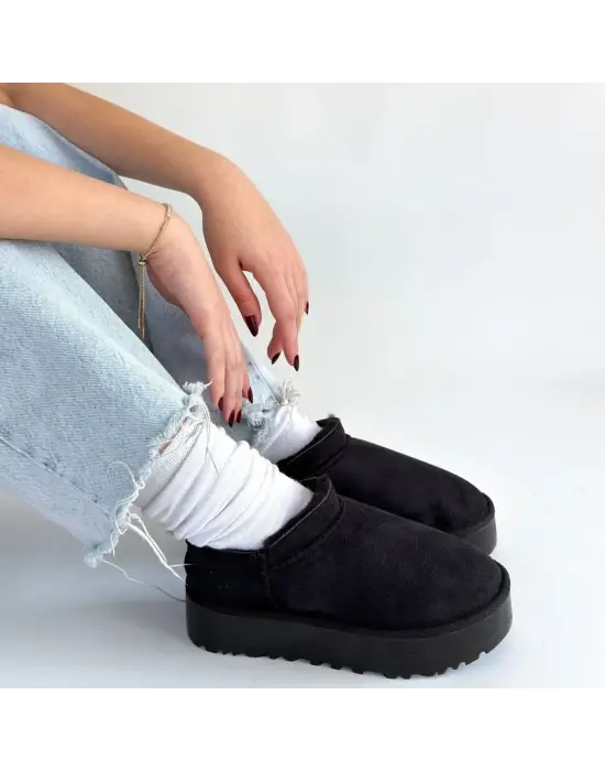 Mitay Siyah Süet Bot