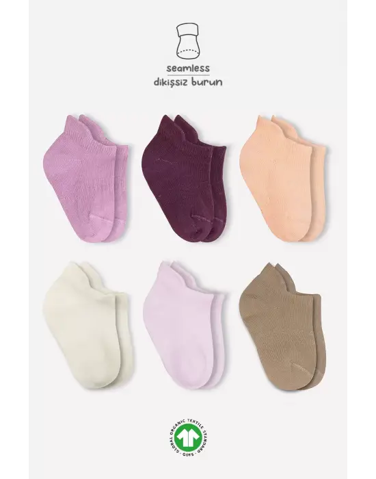 Omarı Yumuşak Penye Sneakers Çorap Seti