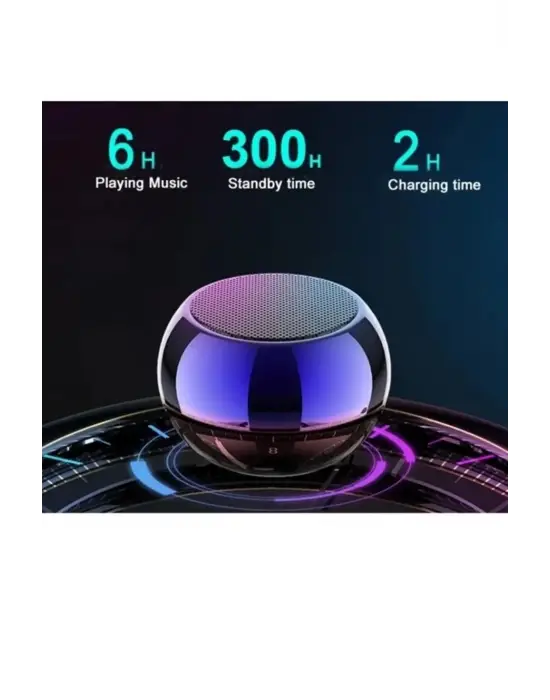 Omarı Metal Hoparlör Şarjlı 4w Bluetooth Speaker Tws Özellikli