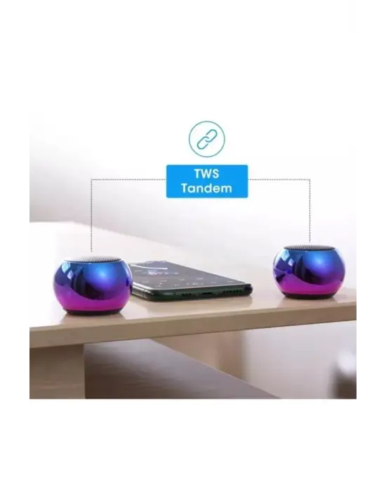 Omarı Metal Hoparlör Şarjlı 4w Bluetooth Speaker Tws Özellikli