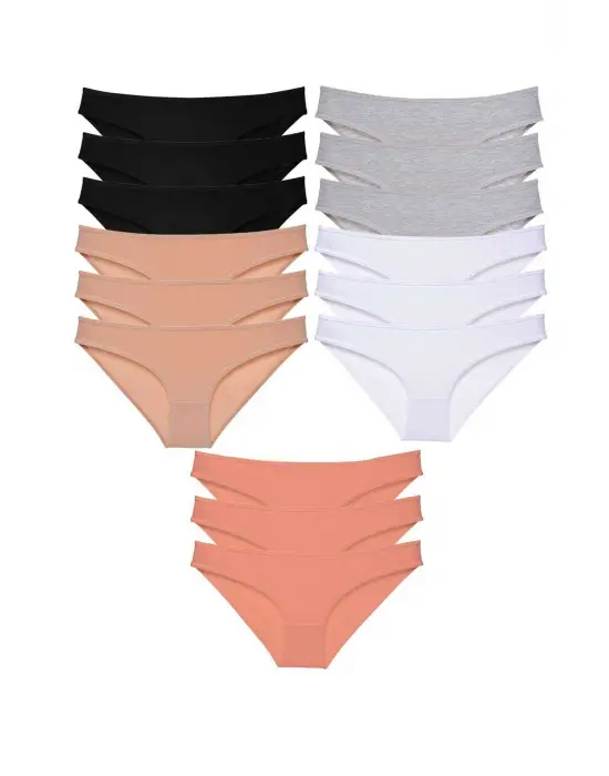 Moda Likralı Kadın Slip Külot Seti