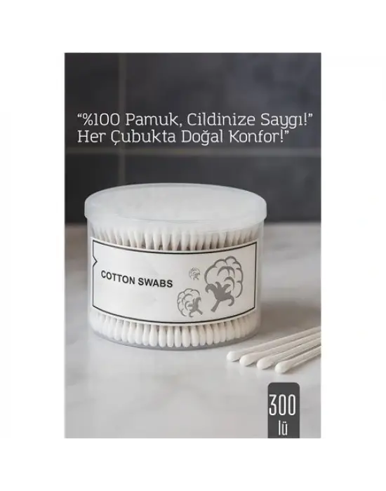 Modacar %100 Pamuk Kulak Çubuğu – 300’lü Paket