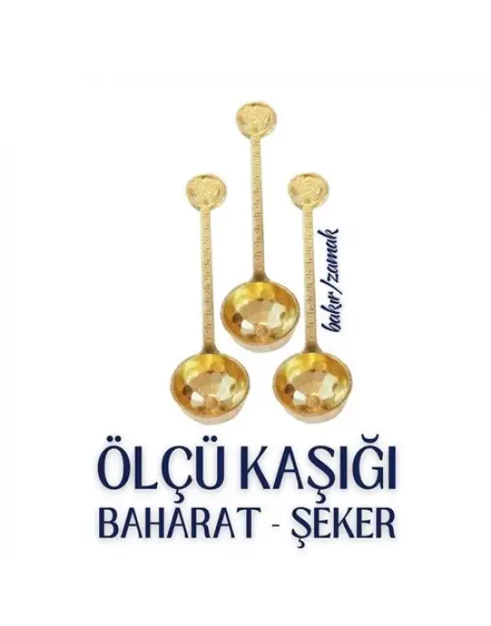 Omarı Vintage Design ile 3lü Şeker ve Ölçü Kaşığı Seti