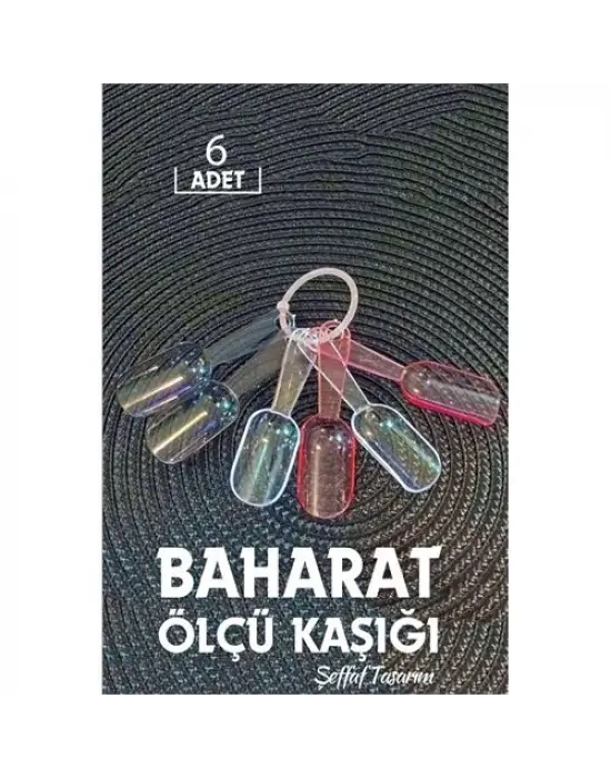 Modacar 6 lı Şeffaf Baharat Kaşığı Camino Design