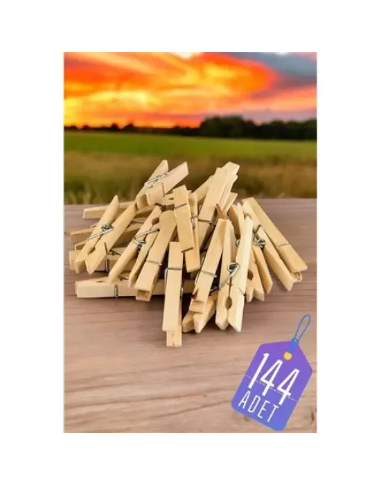 Omarı Ahşap Mandal Seti - Pratik ve Dayanıklı Parça