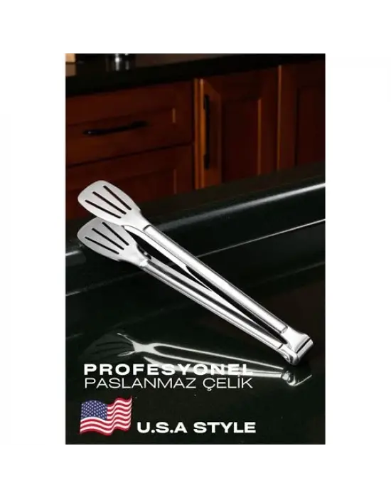 Omarı Paslanmaz Çelik Çok Amaçlı Amerikan Tip Mutfak Maşası