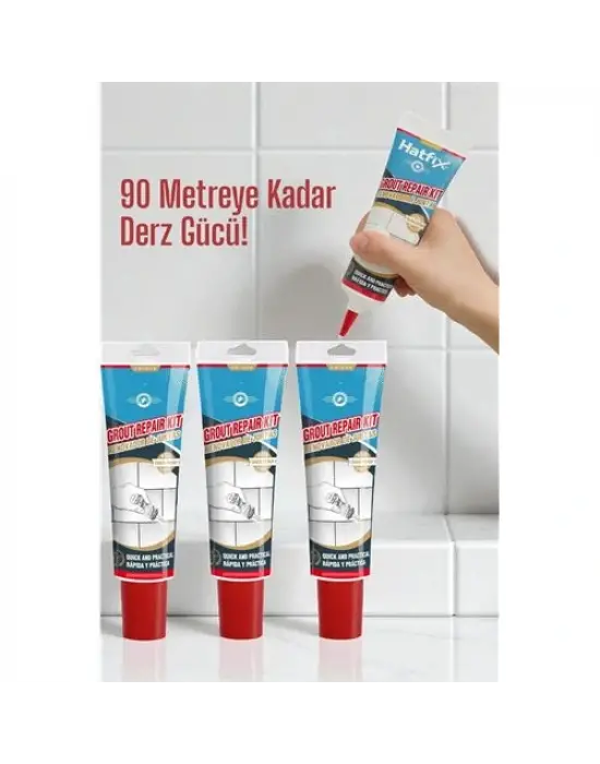 Modacar Beyaz Derz Dolgu Macunu Fayans Arası Temizlik ve Yenileme Çözümü 90 Metre