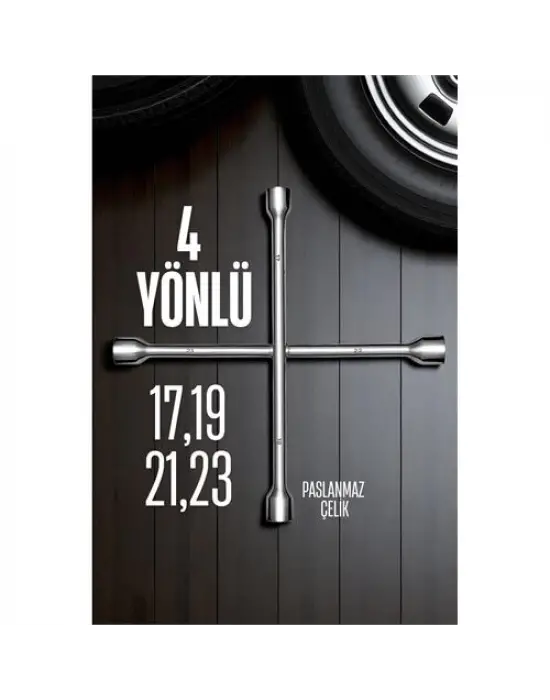 Omarı Çelik 4 Uçlu Modacar Bijon Anahtarı