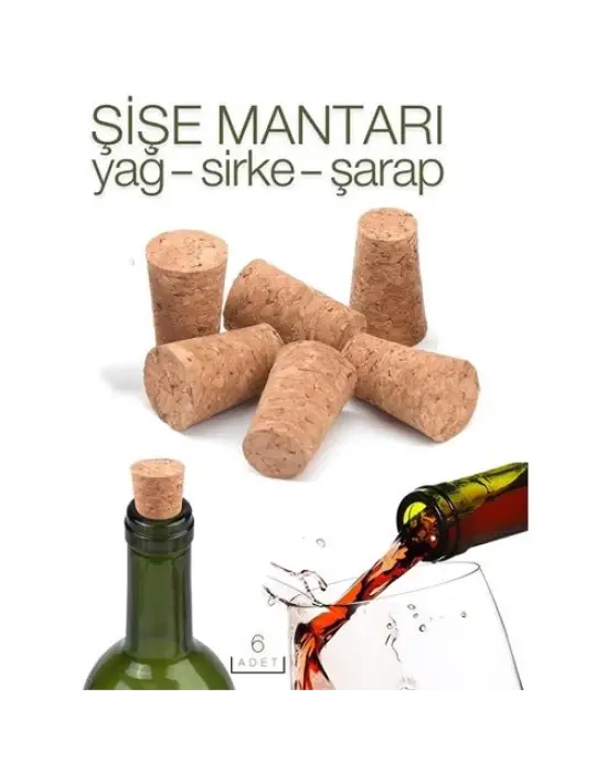 Omarı 6 Adet Cicchino Şişe Mantarı Seti