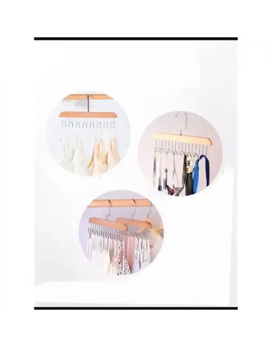 Omarı Pratik Dolap İçi Düzenleyici Askı - Multifonksiyonel Organizer