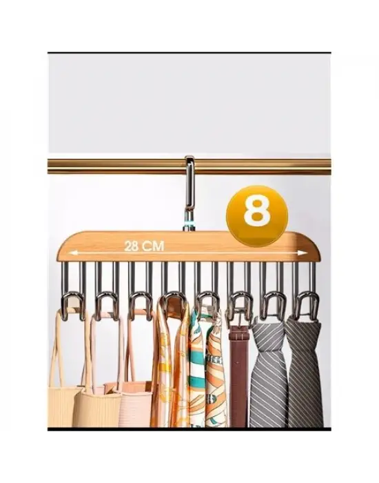 Omarı Pratik Dolap İçi Düzenleyici Askı - Multifonksiyonel Organizer