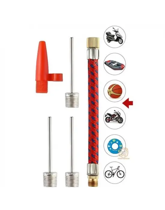 Omarı Pratik El Ayak Pompası İğne Hortumu Şişirme Seti