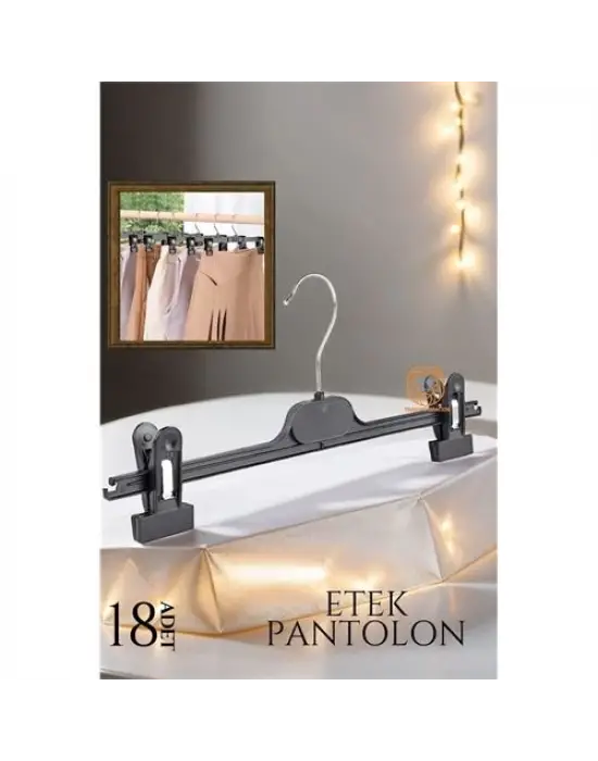 Omarı Etek Pantolon Askı Kıskaçlı SET