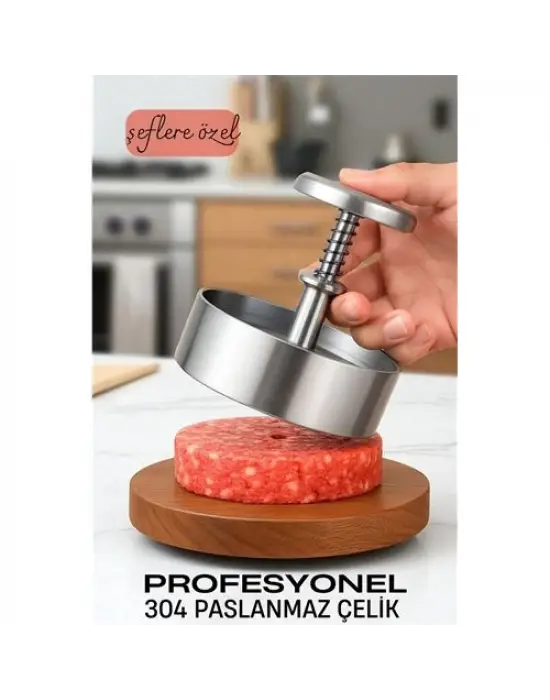 Omarı Profesyonel Paslanmaz Çelik Hamburger Kalıbı