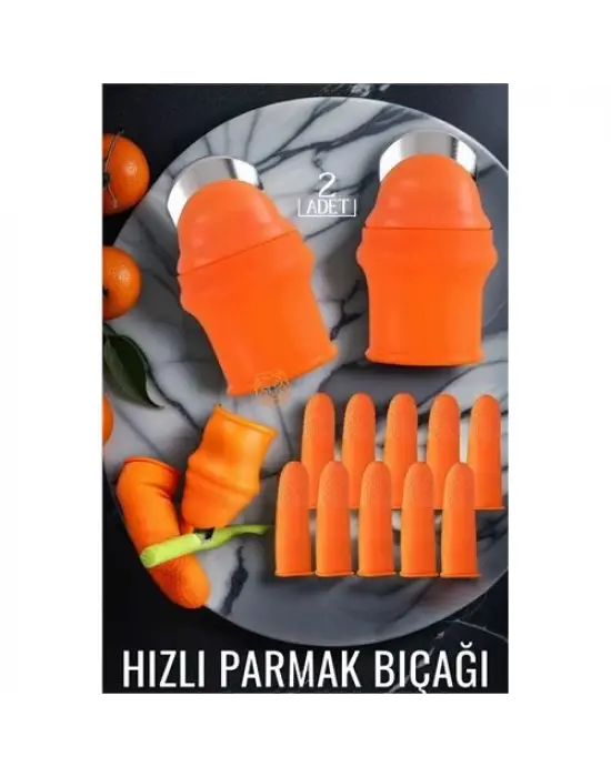 Omarı Hızlı Parmak Bıçağı Sebze Kesici - 2li Set