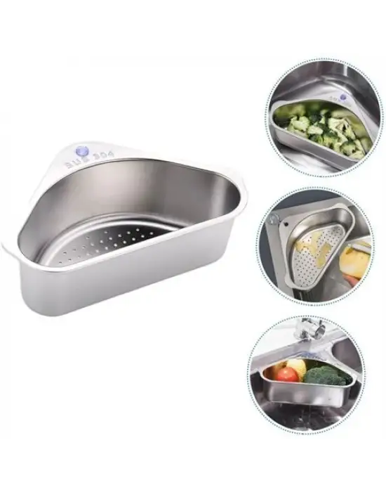 Omarı Paslanmaz Çelik Köşe Süzgeci Organizer