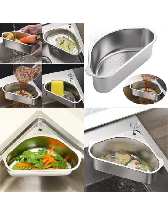 Omarı Paslanmaz Çelik Köşe Süzgeci Organizer