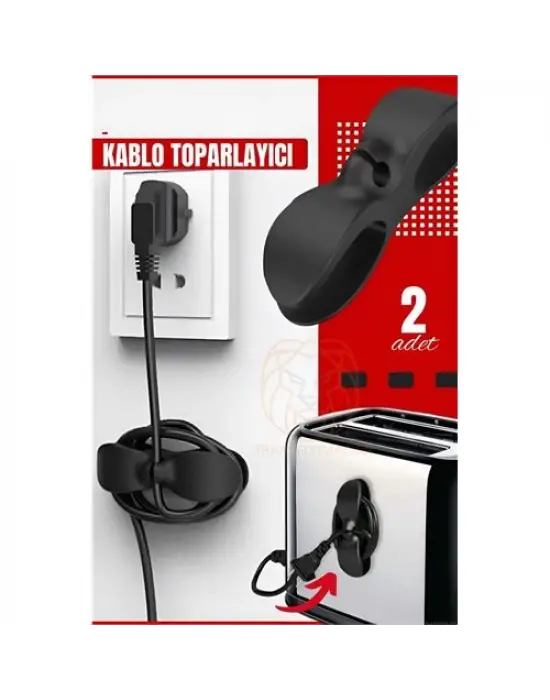 Omarı Pratik Kablo Sarma Aparatı - Kablo Düzenleyici ve Organizatör