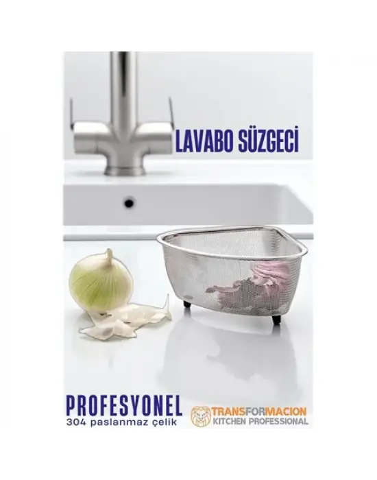 Omarı Paslanmaz Çelik Lavabo Süzgeci