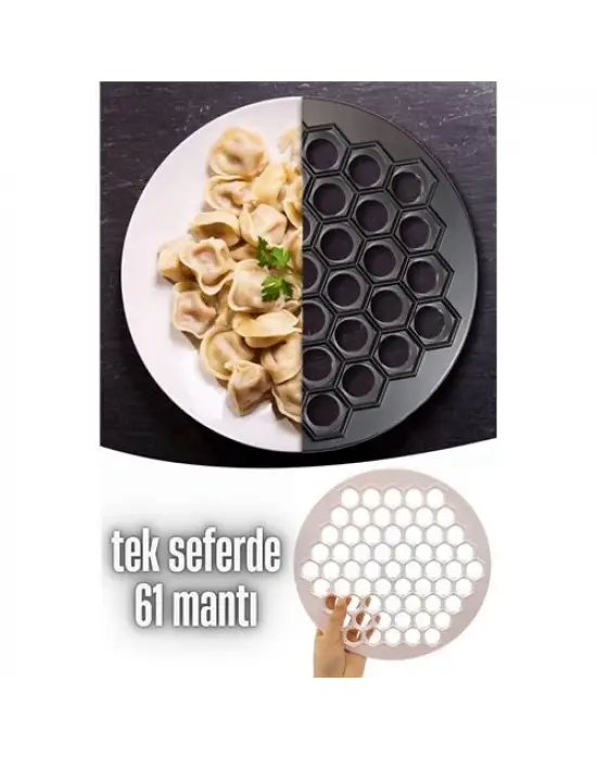 Omarı 61 Mantı Kapasiteli Pratik Mantı Kalıbı - Mutfakta Kolaylık Sağlar