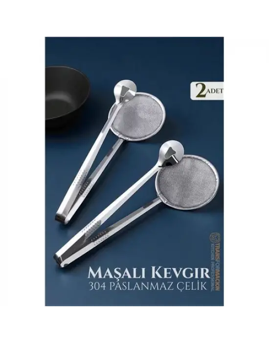 Modacar Maşalı Kevgir - Kızartma Maşası - Kızartma Süzgeci Multi 2 ADET