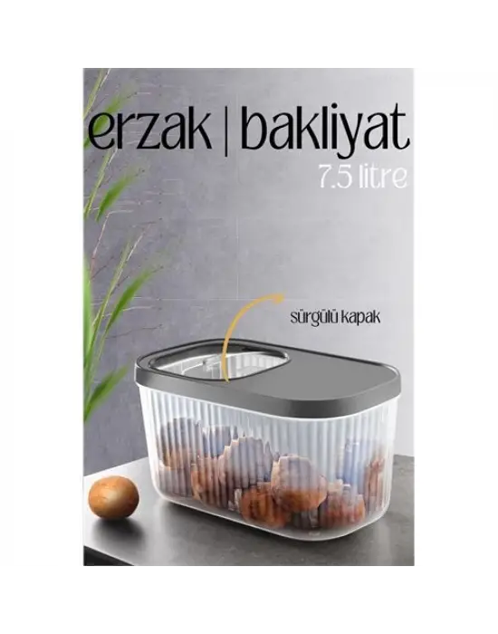 Omarı Pratik ve Organize Erzak Kutusu 7.5 Litre