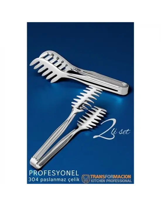 Omarı Çok Amaçlı Paslanmaz Çelik Mutfak Maşa Seti